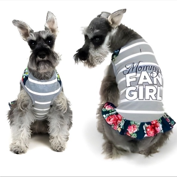 NWT Vibrant Life Dog Tank Dress Size: XXS (Up to 10 pounds) “Mommy's Fan Girl” - Picture 3 of 9